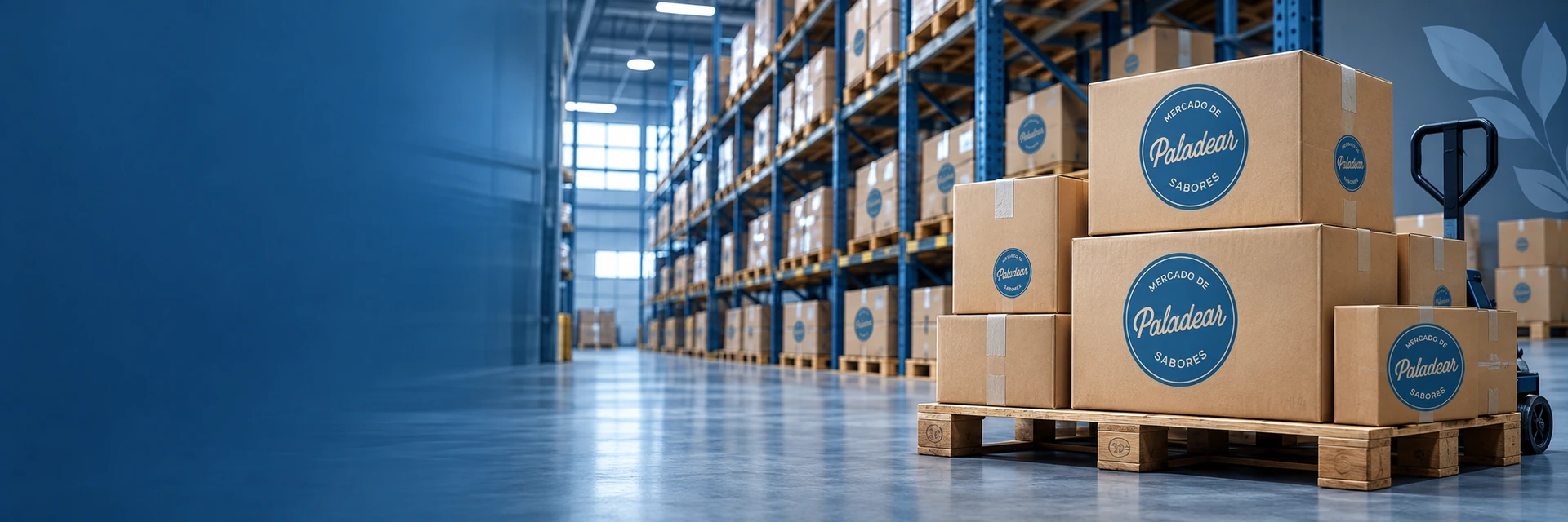 Depósito Paladear preparado para abastecer comercios